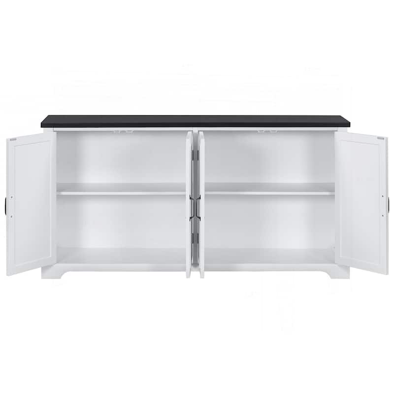 Charming Wooden Sideboard with Ample Storage and Sturdy Construction