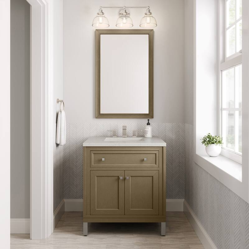 Chicago 30" Single Vanity, Walnut Whisper
