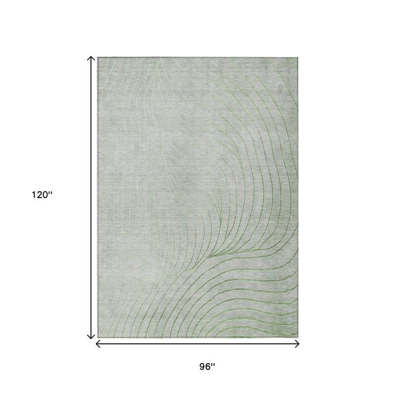HomeRoots Abstract Transitional Rectangle Outdoor Rug
