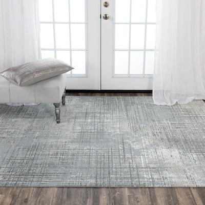 Alora Decor Aurora Beige, Grey, and Cream Cross Wool Blend Rug