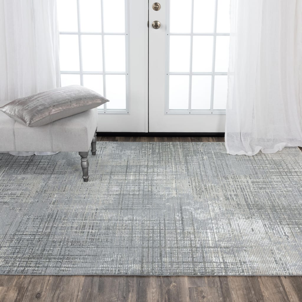 Alora Decor Aurora Beige, Grey, and Cream Cross Wool Blend Rug
