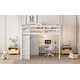 preview thumbnail 22 of 32, Desk Design Wood Full Size Loft Bed