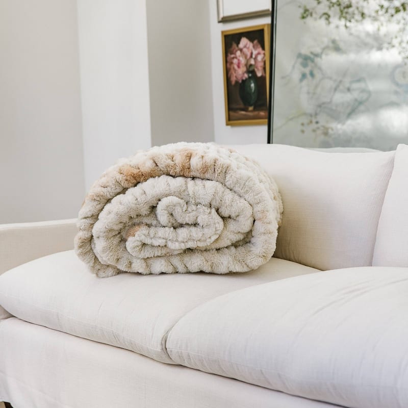 Minky Designs Luxuriously Soft Chic Minky Faux Fur Blankets