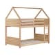 preview thumbnail 11 of 58, Rubber Wood Bunk Bed with Safety GuardrailsTwin Over Twin