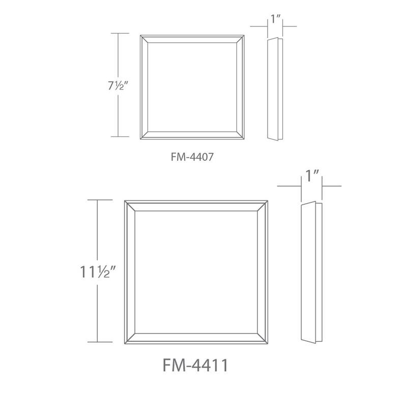 Argo 7in LED Square Flush Mount 3000K - 7