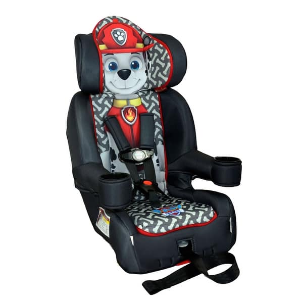 KidsEmbrace Nickelodeon Paw Patrol Marshall 2-in-1 Combination Harness Booster Car Seat - Black/Red