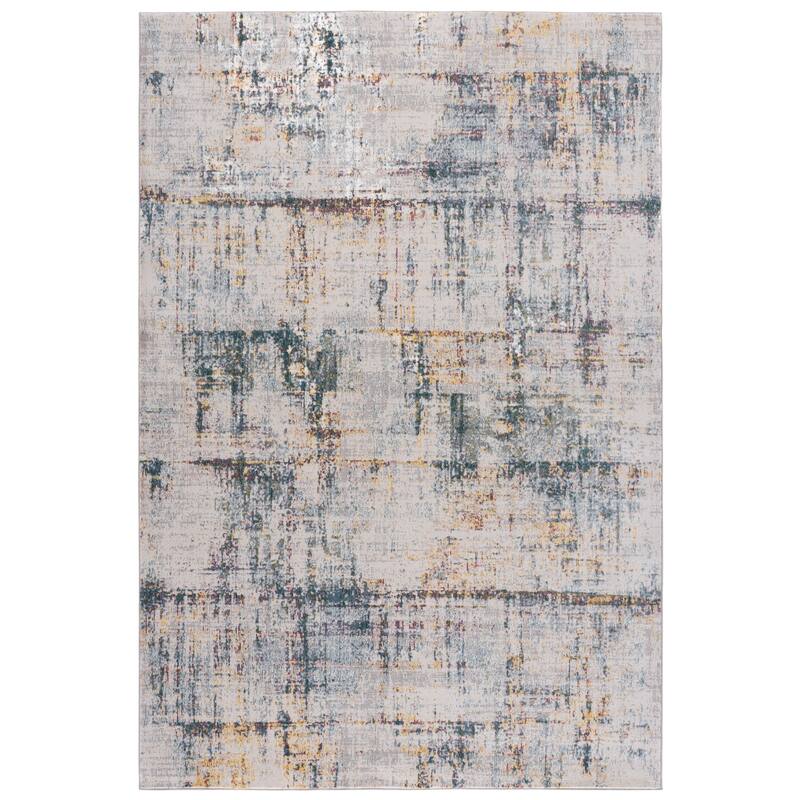 SAFAVIEH Aria Reiko Modern & Contemporary Rug - Ivory/Blue - 4' x 6'