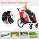 preview thumbnail 5 of 15, Aosom 2-in-1 Pet Bike Trailer, Dog Stroller, Small Pet Bicycle Cart Carrier with Safety Leash, and Easy Fold Design