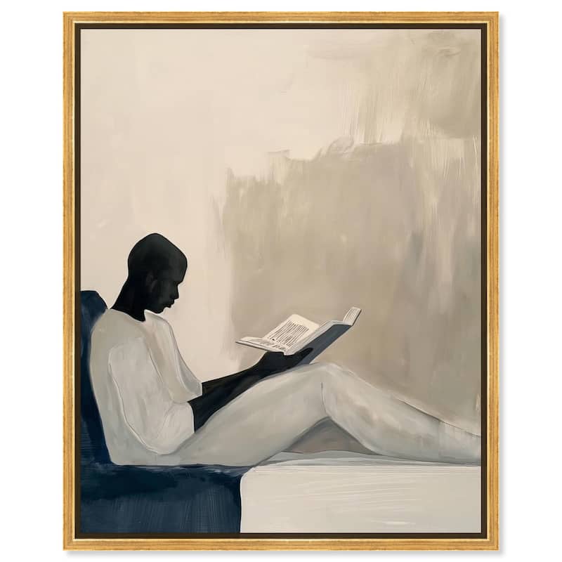 Void Reader I Canvas by Art Remedy - 16" x 20" - Gold