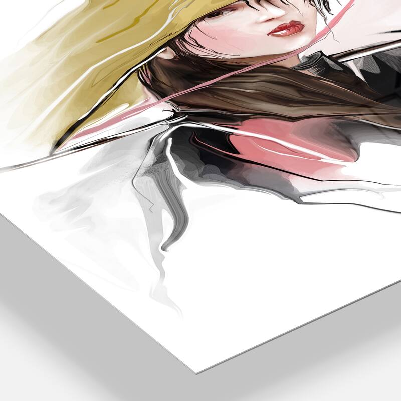 Designart 'Vietnamese Woman' Digital Art Portrait Metal Wall Art