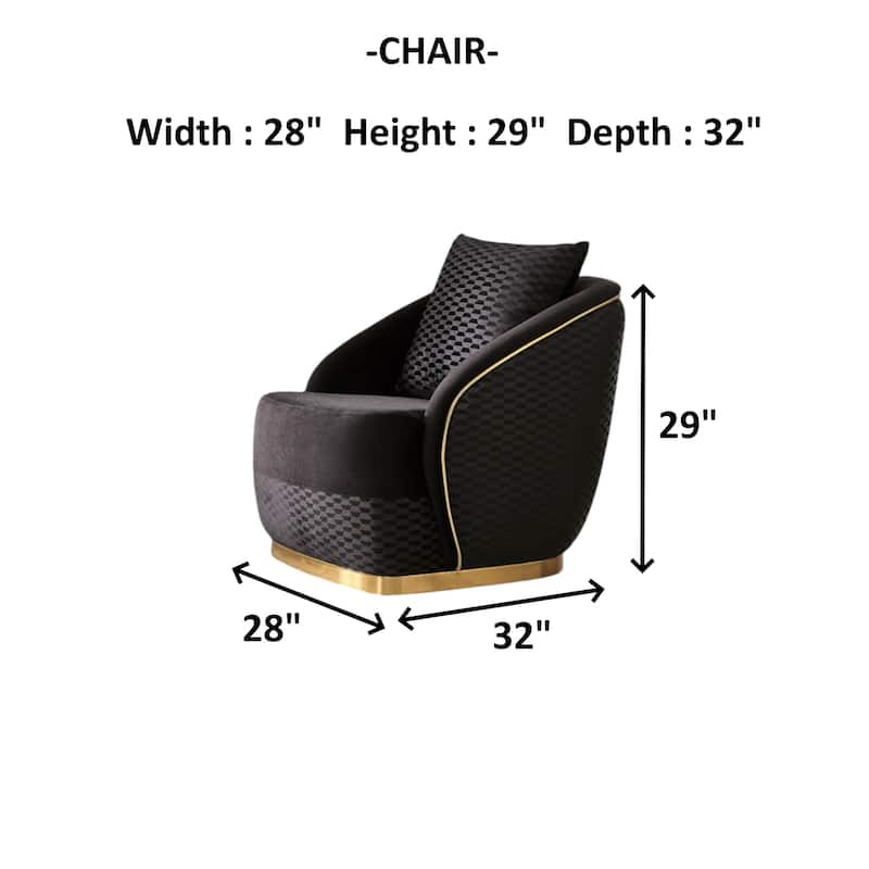 Calista 4 Pieces Living Room Sets 1 Sofa 1 Love seat 1 Chair