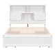 preview thumbnail 24 of 22, Full Size Platform Bed with Storage Headboard, Charging Station and 4-Drawers, Grey