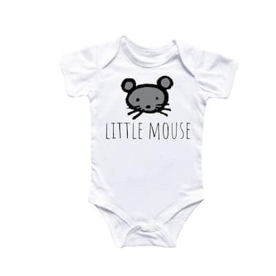 Little Mouse - Baby Boy Girl Clothes Infant Bodysuit Funny Cute Newborn