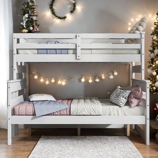 Wood Twin over Full Bunk Bed with Ladder - Bed Bath & Beyond - 40535744