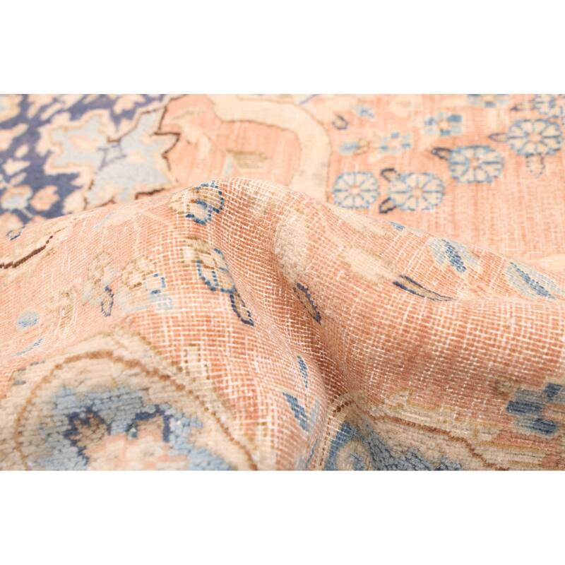 ECARPETGALLERY Hand-knotted Antalya Vintage Copper Wool Rug - 6'8 x 9'6