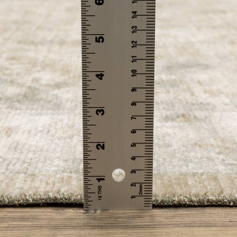 Style Haven Lucia Vintage Center Medallion Pale Blue/Taupe Area Rug