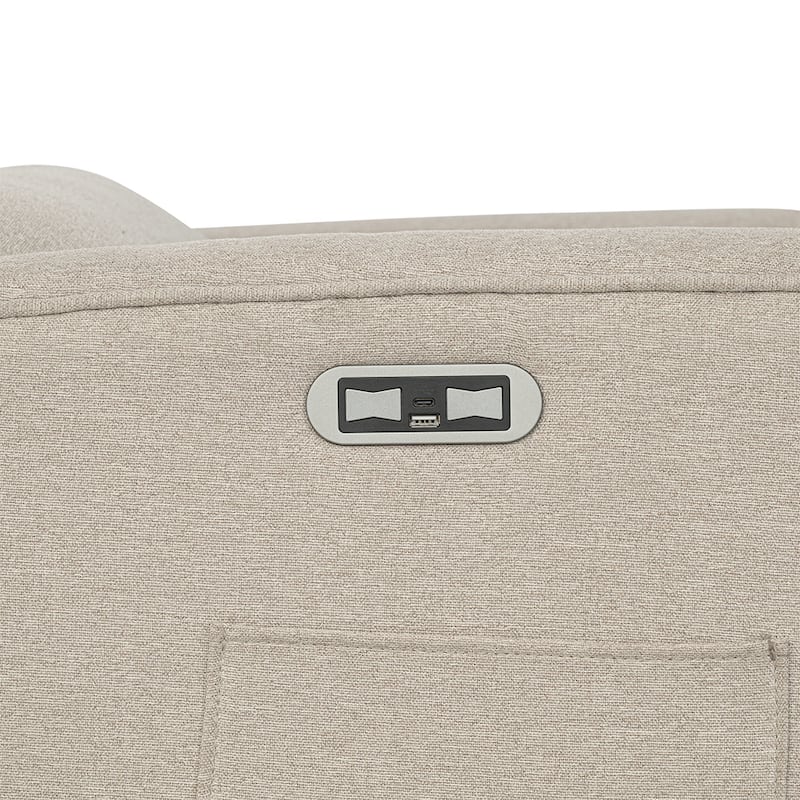 Madison Park Candace Power Recliner 3-in-1 with Swivel, Glider, USB Ports