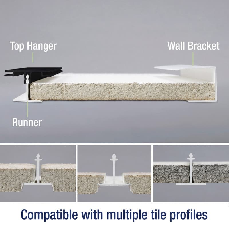 CeilingMAX 100 sq. ft. Moonstone Copper Surface Mount Grid Kit