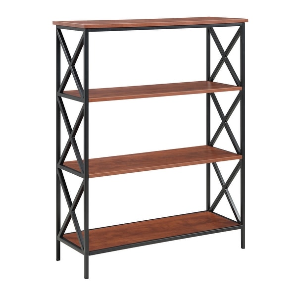 Carbon Loft Ehrlich Metal and Wood 4-shelf Bookcase. Opens flyout.