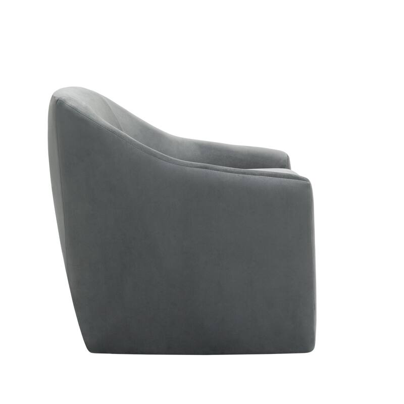 Nordic-style Upholstered Barrel Chair