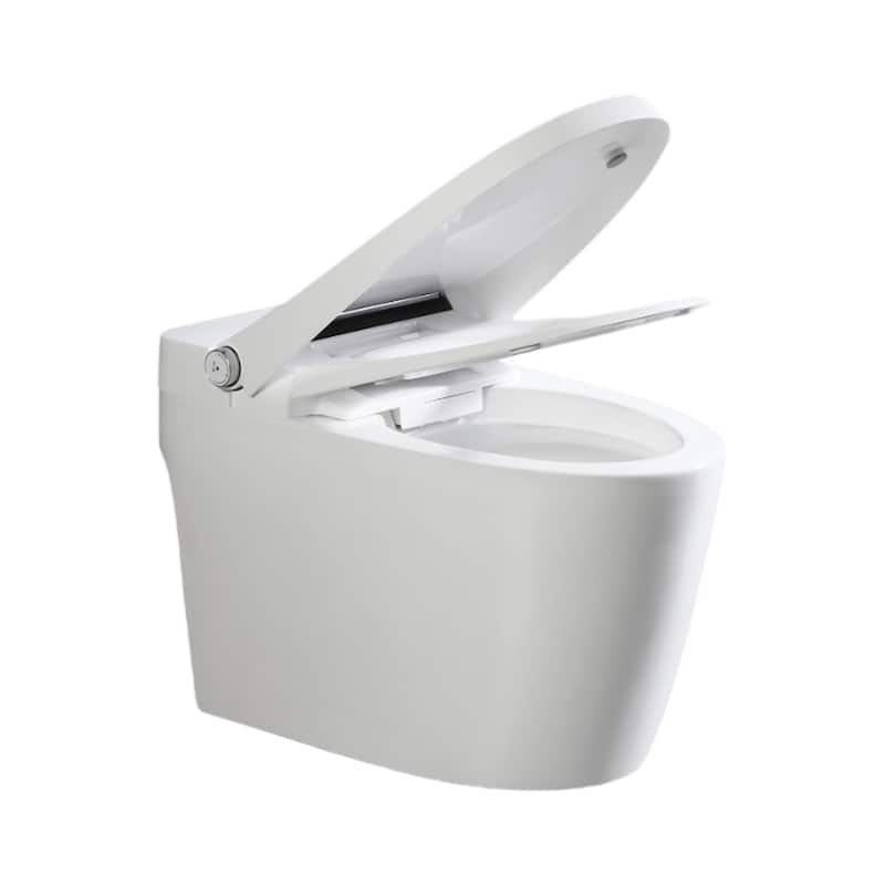 Pacific Smart Toilet- 1.28 GPF Water-Efficient Elongated - N/A - White