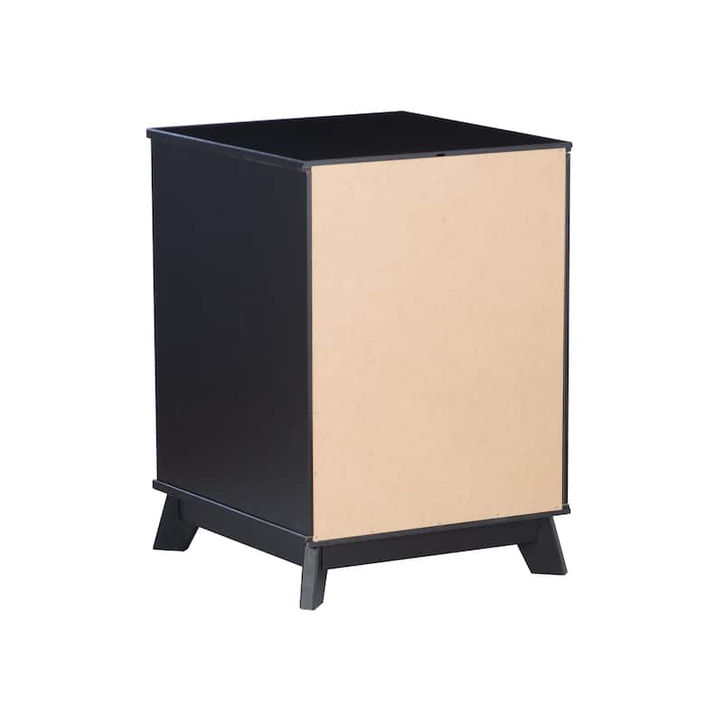 Purcell Pine Wood 3-Drawer Nightstand (Set of 2)
