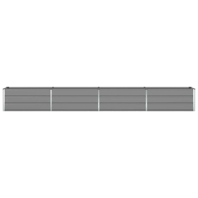 vidaXL Planter in Galvanised Steel - 39.37 x 19.69 x 17.72