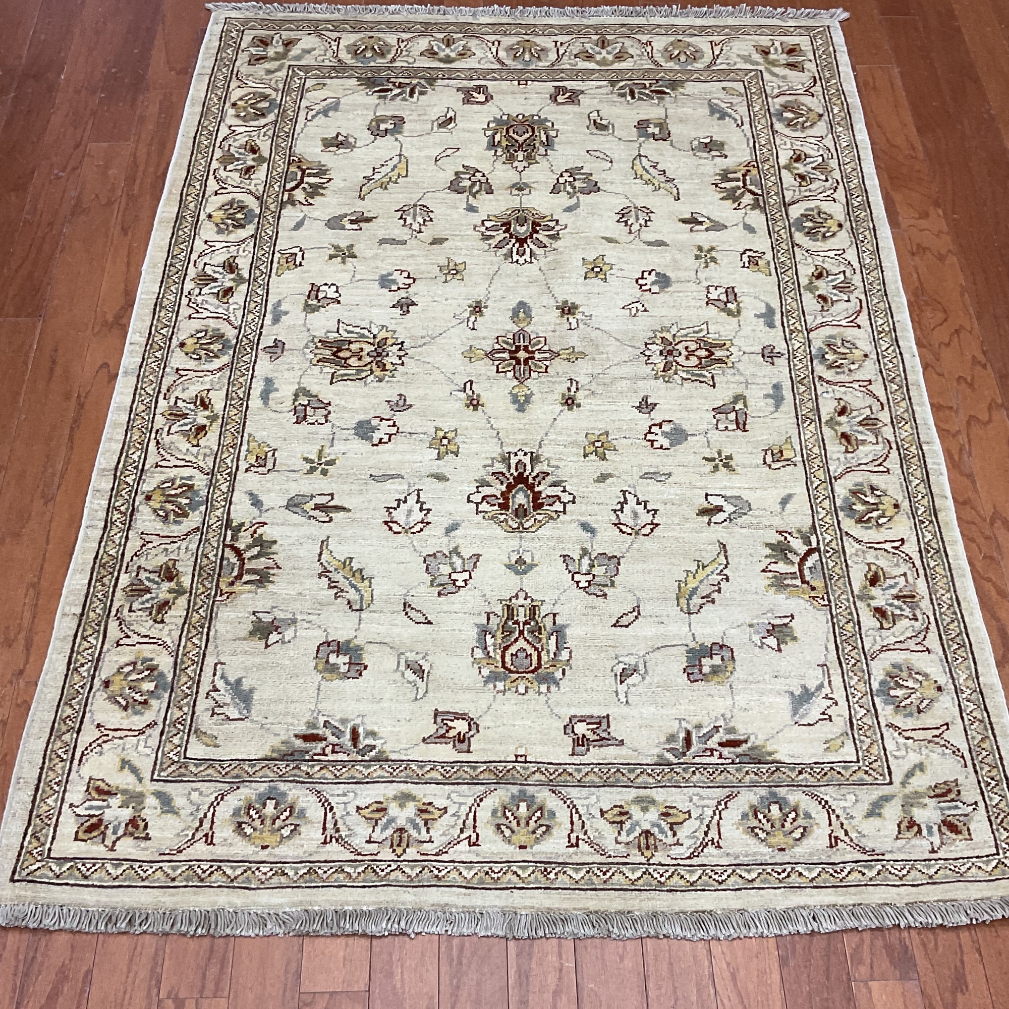 HERAT ORIENTAL Handmade Oushak Wool Rug - 4' x 5'8"