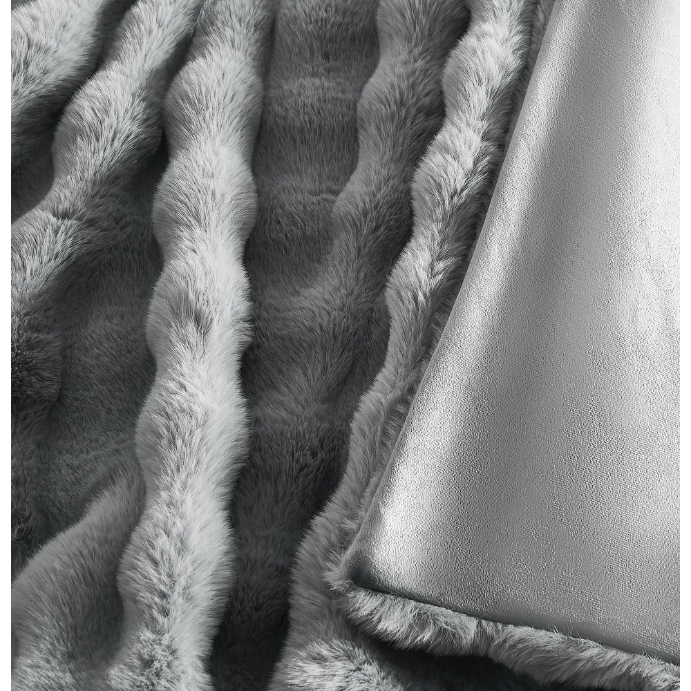 Brooklyn Loom Bubble Faux Fur 3 Piece Comforter Set