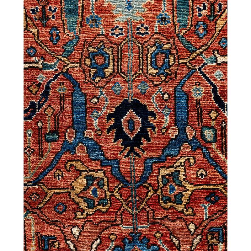 Serapi One-of-a-Kind Hand-Knotted Area Rug - Orange - 10' 0" x 13' 9"