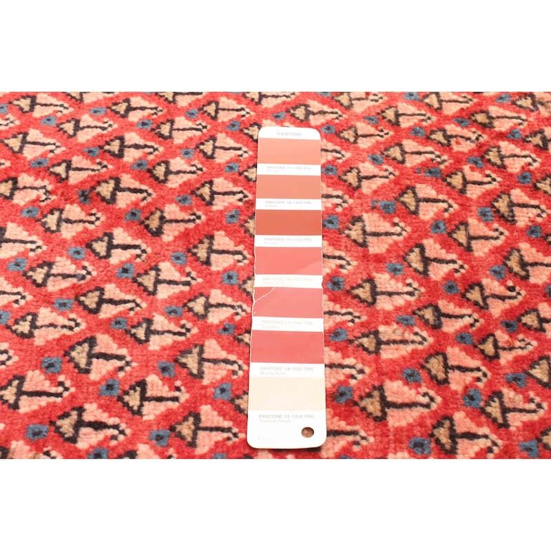 ECARPETGALLERY Hand-knotted Andelz Red Wool Rug - 3'3 x 4'9