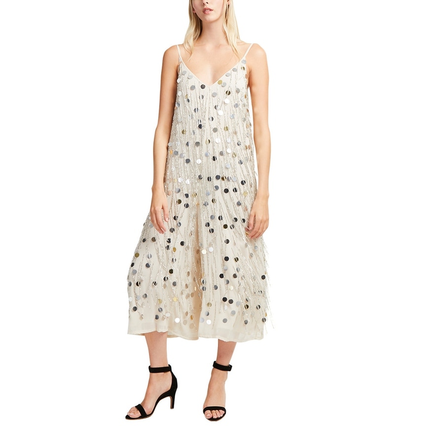 french connection sequin jumpsuit