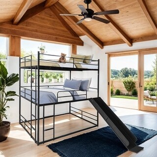 Stylish & Simple Twin Size House Loft Bed with Slide and Ladder, Safety Ensured & Friendly Design, Maximized Space, Black