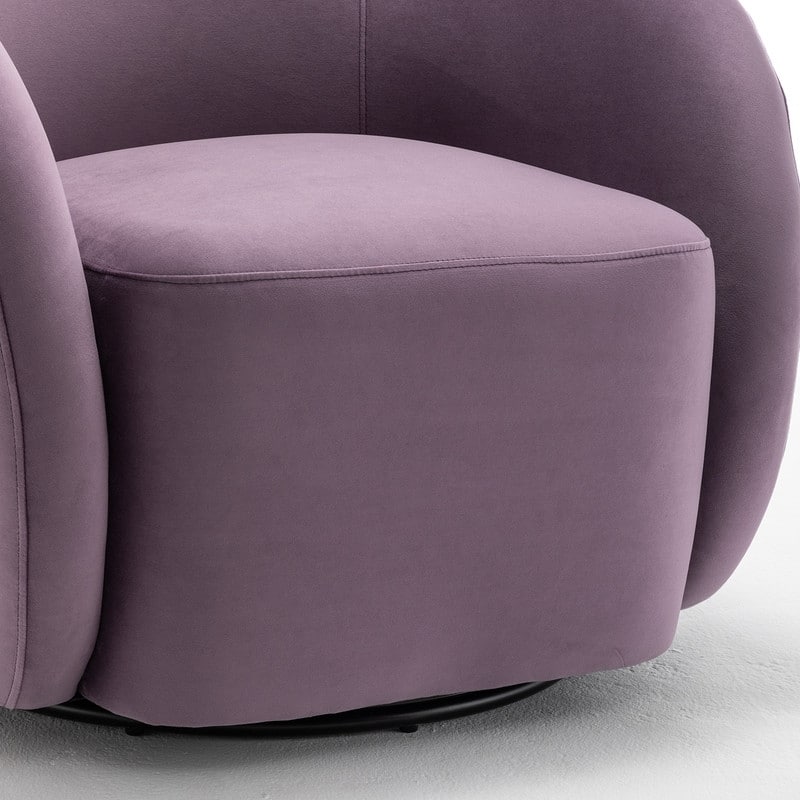 SEYNAR Modern Glam Velvet Upholstered 360 Degree Swivel Accent Armchair Set of 2