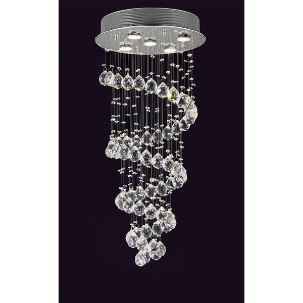 Modern Crystal Ball Chandelier Raindrop Light Lighting Fixture