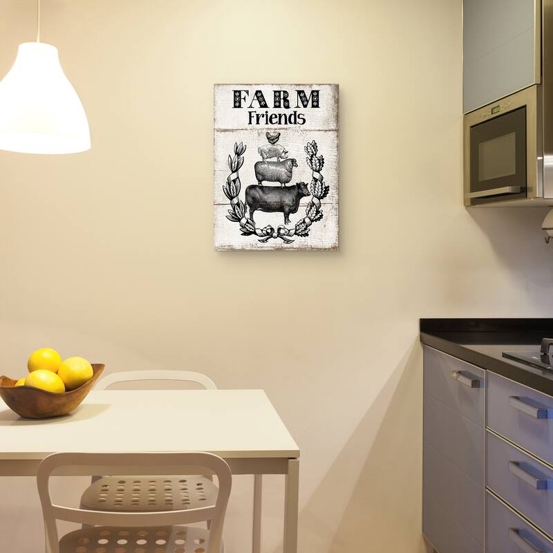 Farm Friends Canvas Art Print