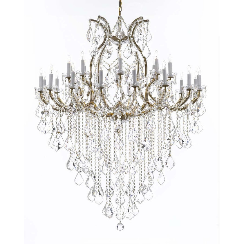 Crystal Chandelier Lighting Chandeliers H59" X W46" Great for The Foyer, Entry Way, Living Room, Family Room and More! - Chandeliers For Bedrooms by Overstock.com