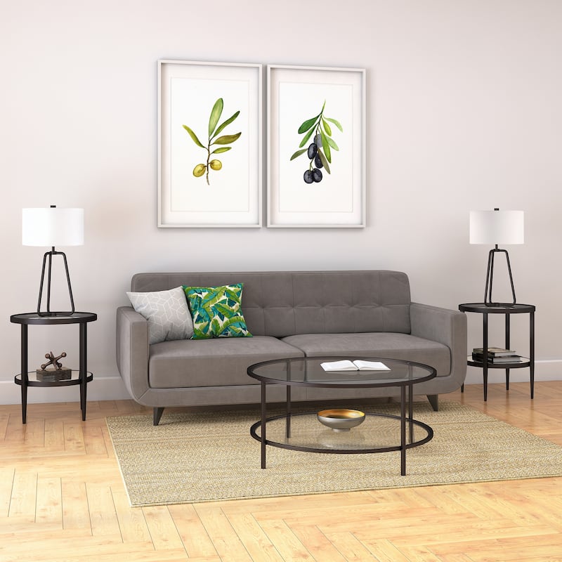 Marduk 25.5" Tall Table Lamp with Fabric Shade - 25" Tall