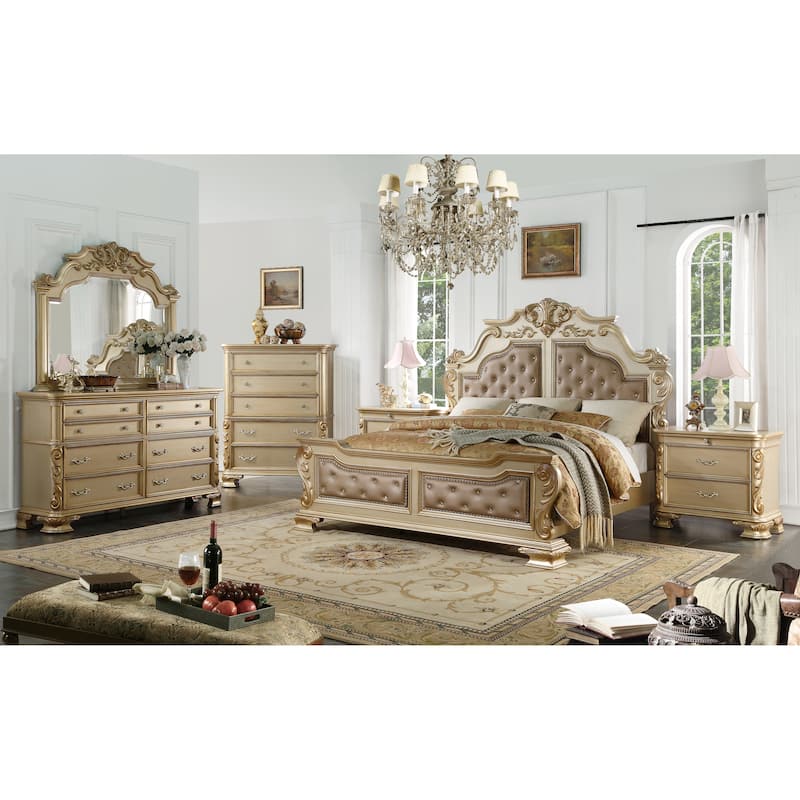 Miranda Gold Bedroom Set