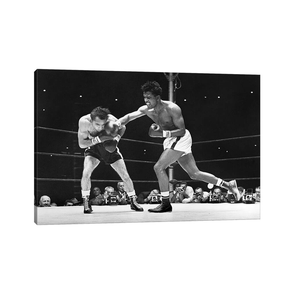 iCanvas "Sugar Ray Robinson (1921-1989)" by Unknown Canvas Print