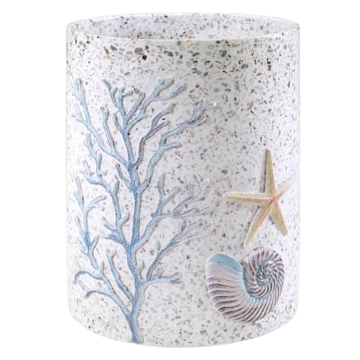 Avanti Linens Coastal Terrazzo Wastebasket