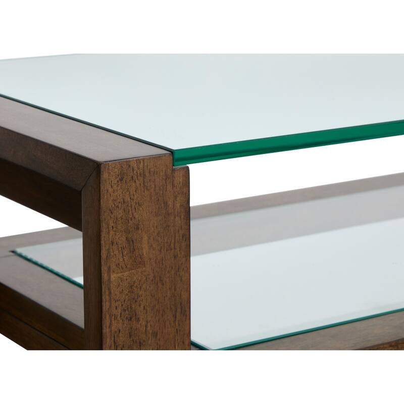 Magnussen Home Sebastian Cinnamon Rectangular Sofa Table - 54''W x 17''D x 28''H