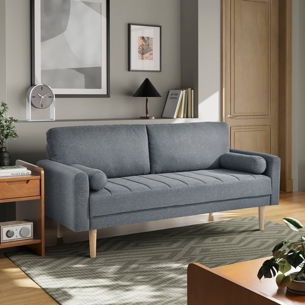 slide 2 of 13, Serta Ainsley Sofa in Grey Woven Fabric Grey