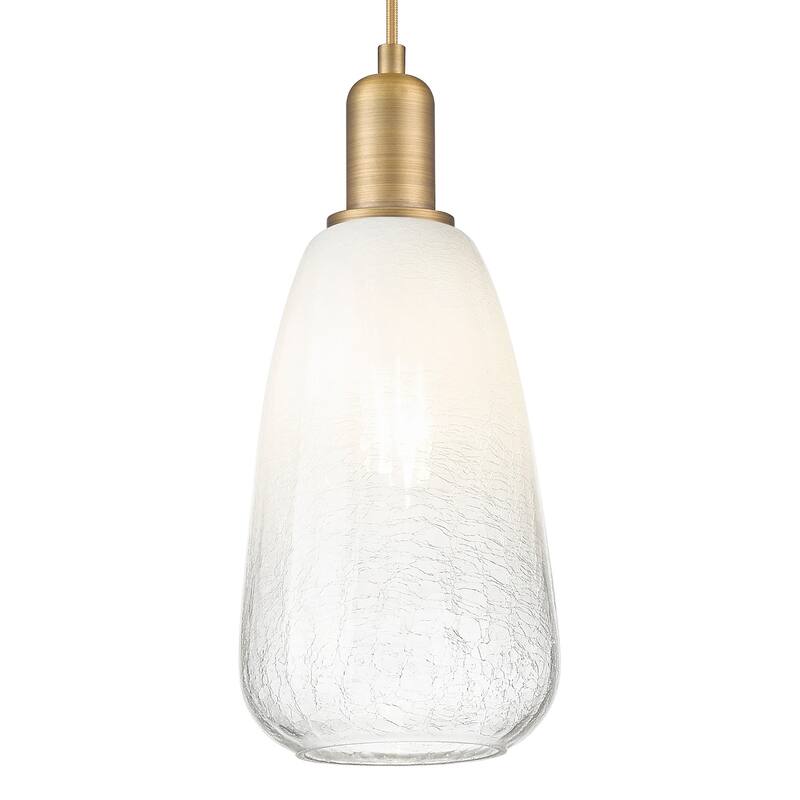 Innovations Lighting 716-1P-G480-6OP Brookhaven Almond 6" Wide Cord - Brushed Brass