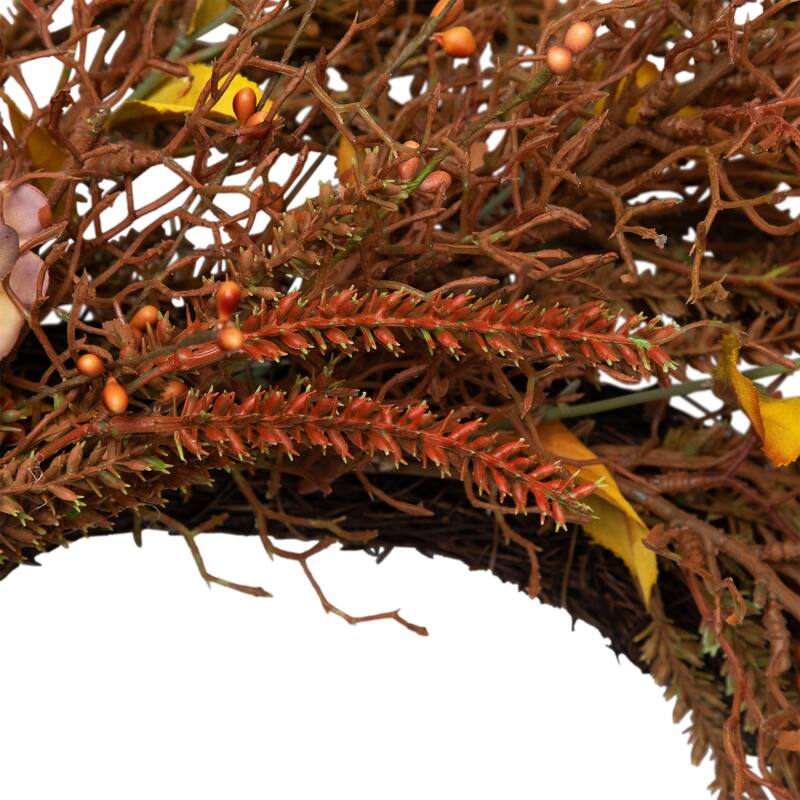 Fall Grass Autumn Harvest Artificial Wreath - 32"