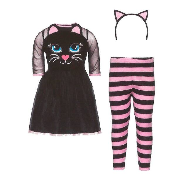 Shop Black And Pink Cat Girl Child Halloween Costume Small