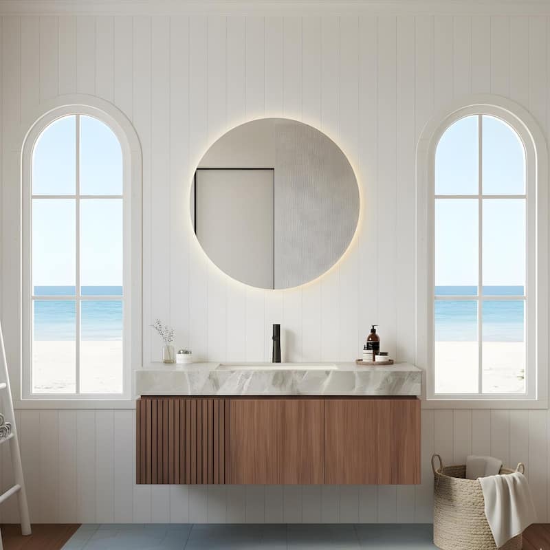 48" Bathroom Vanity with Sintered Stone countertop and Sink