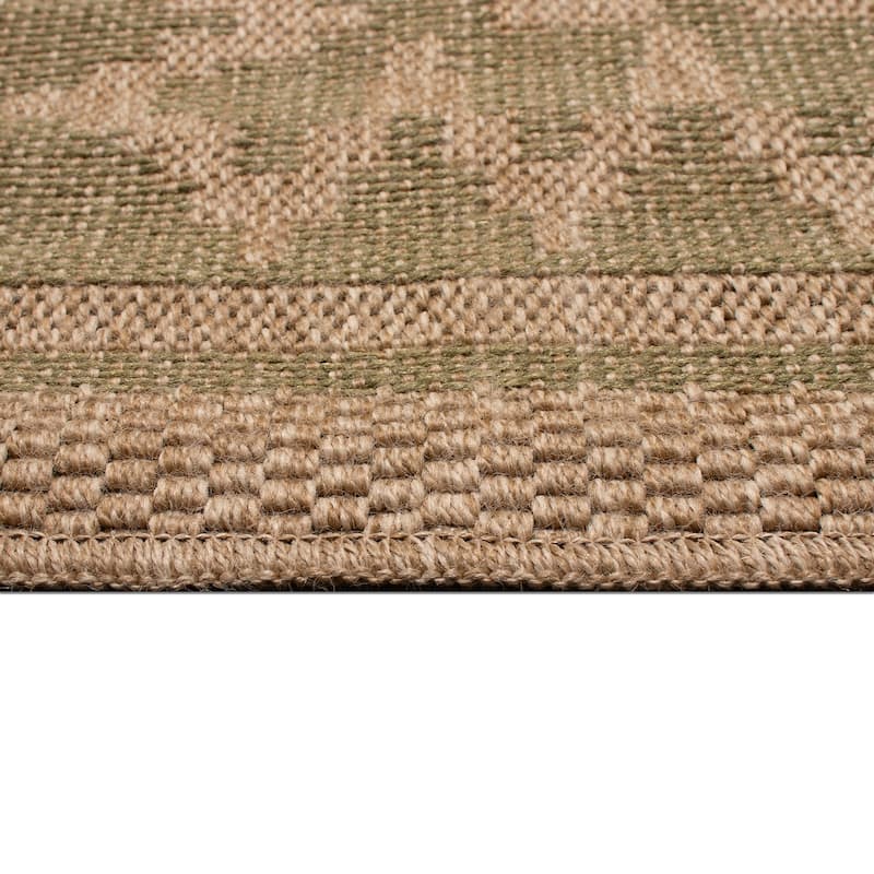 Liora Manne Sahara Diamond Border Indoor/Outdoor Rug