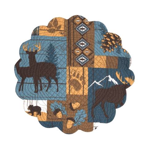 Timber Trails Sky Round Placemat