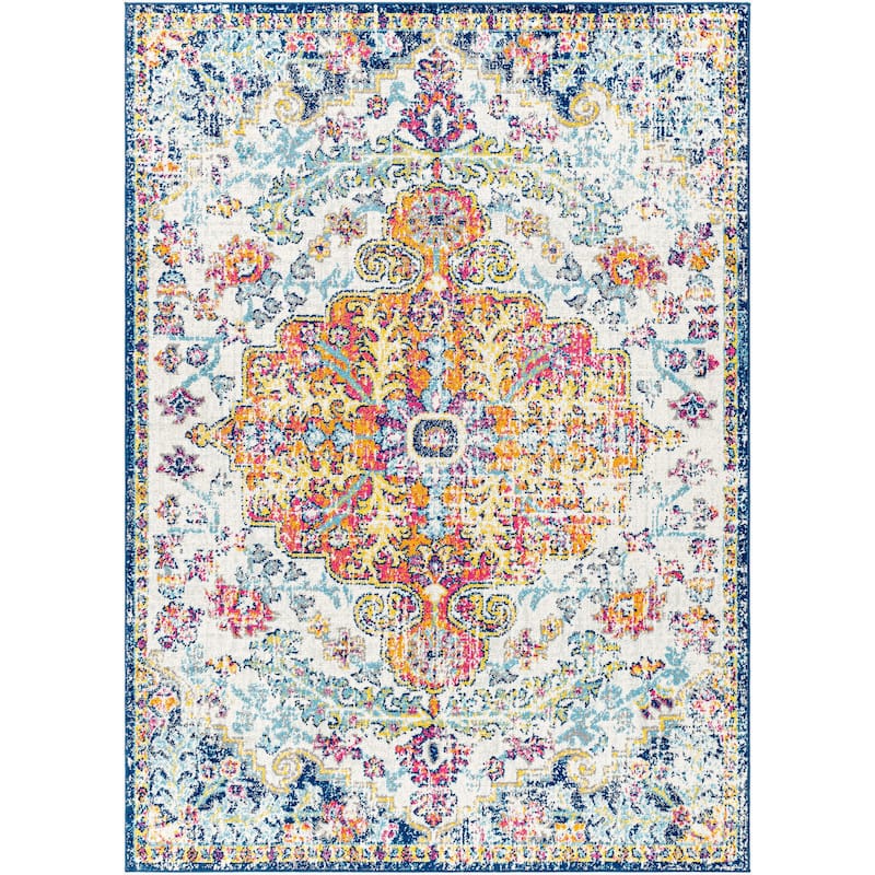 Livabliss Harput Updated Traditional Medallion Area Rug